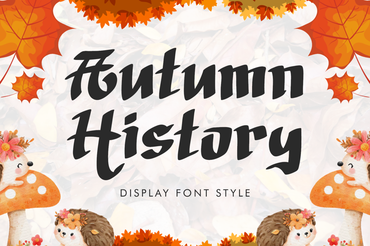 Preview of Autumn History Font