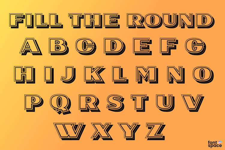 Fill The Round Font