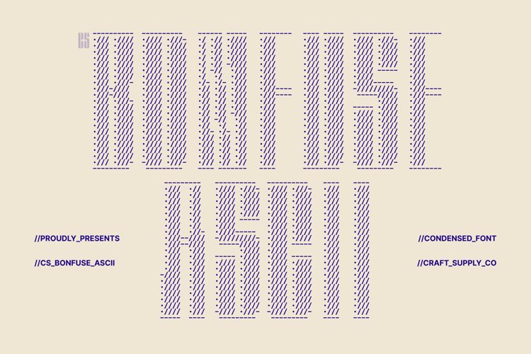 Preview of CS Bonfuse Ascii Font