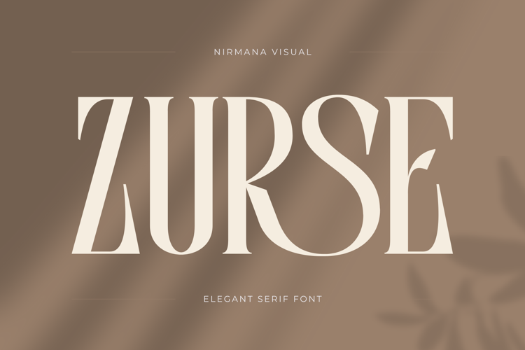 Zurse Fashion Font