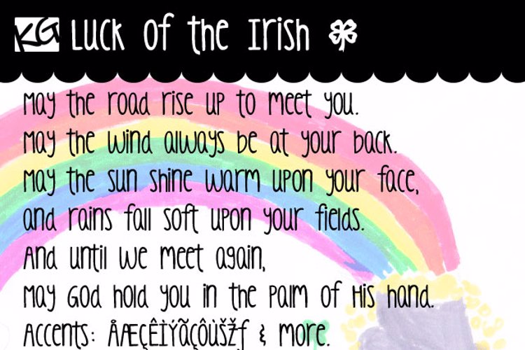 KG Luck of the Irish Font