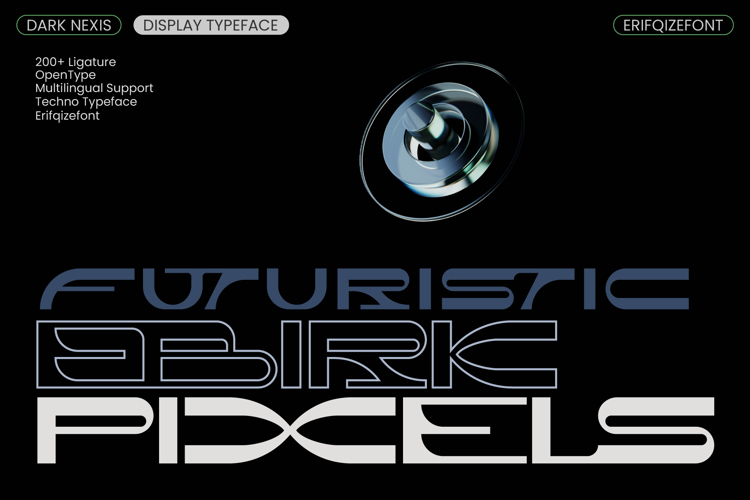 Preview of Dark Nexis Font