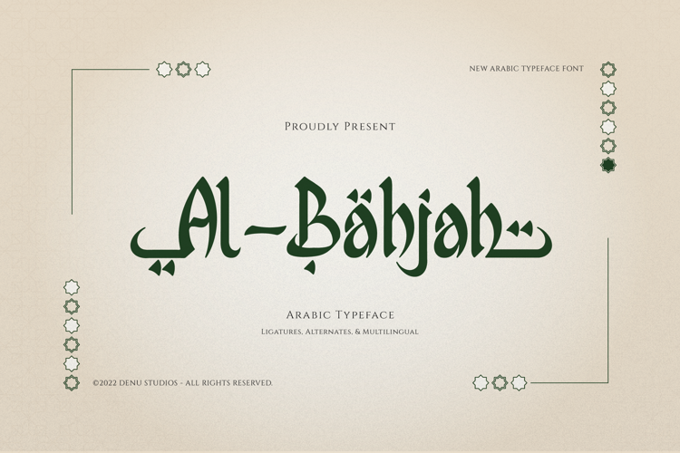 Preview of Al Bahjah Font