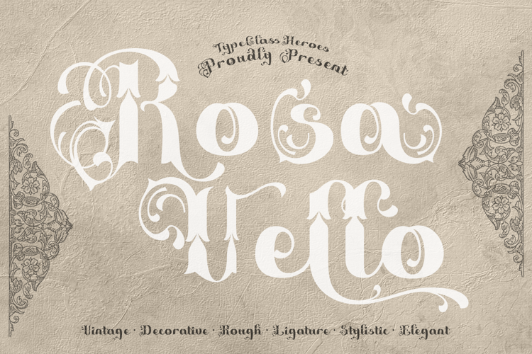 Preview of Rosavello Font