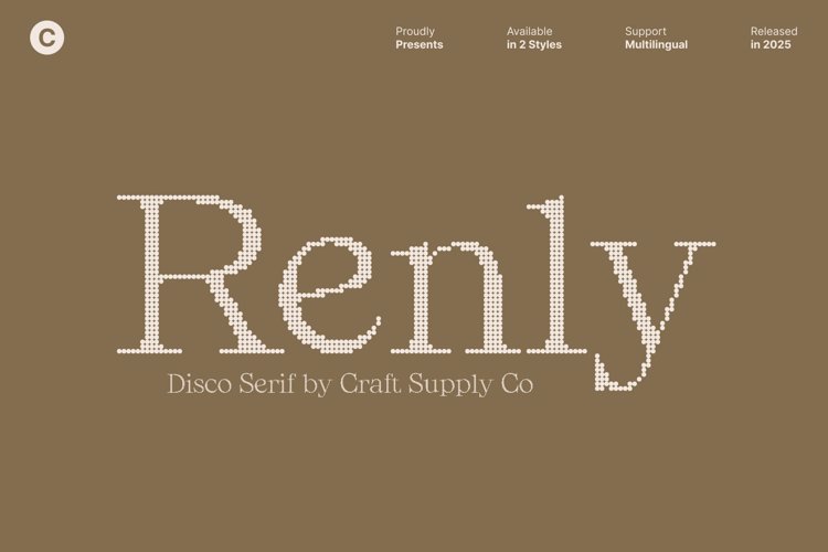 Preview of Renly Disco Font
