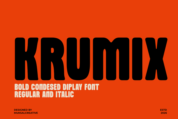 Preview of Krumix Font