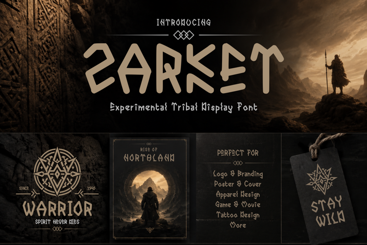 Preview of Zarket Font