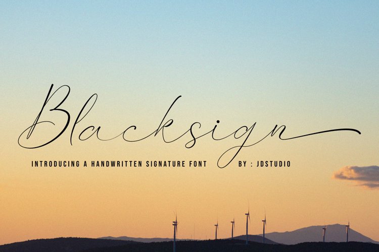 Blacksign Font