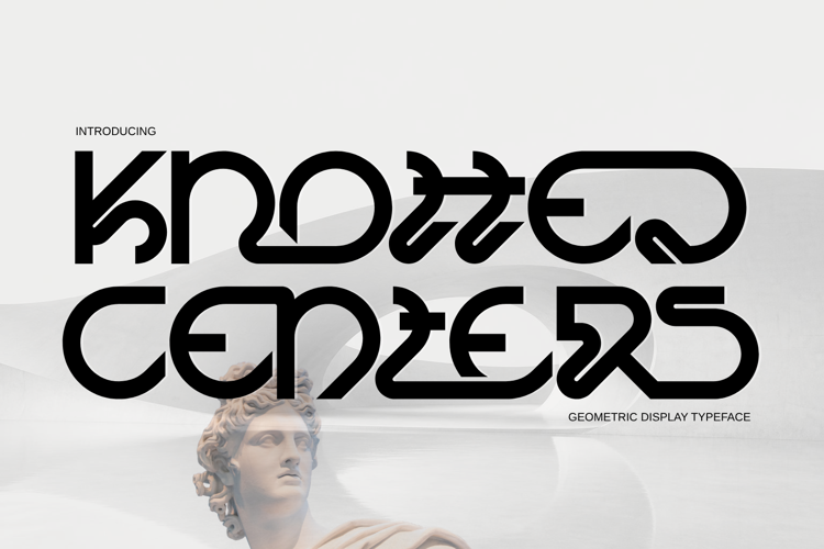 Preview of Knotted Centers Font