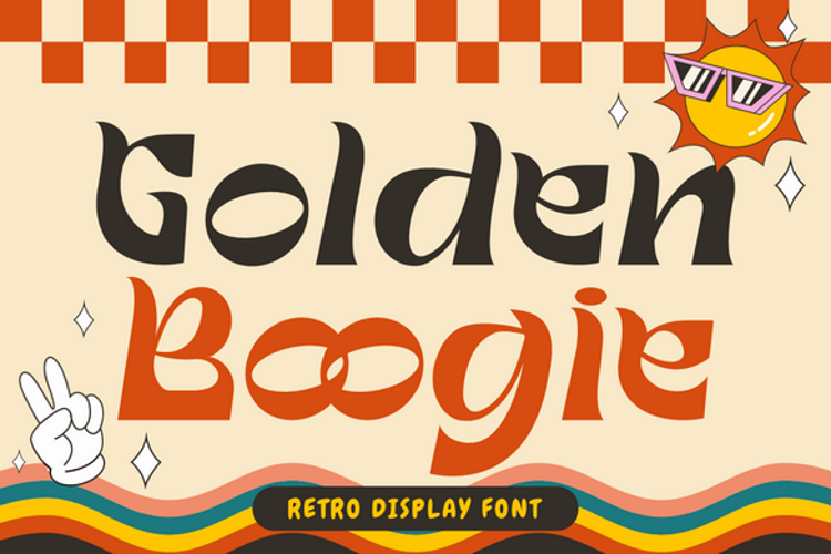 Preview of Golden Boogie Font