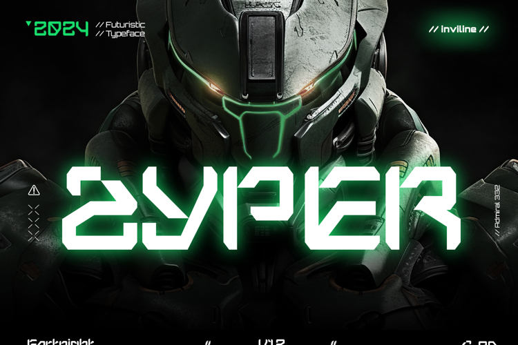 Preview of Zyper Font