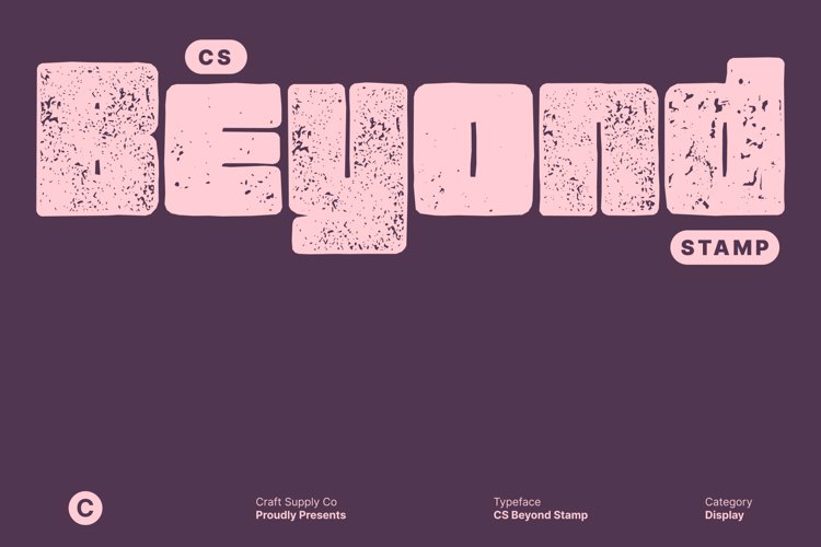 Preview of CS Beyond Stamp Font
