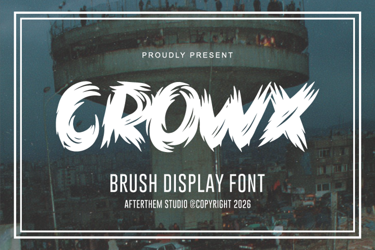 Preview of Crow X Font