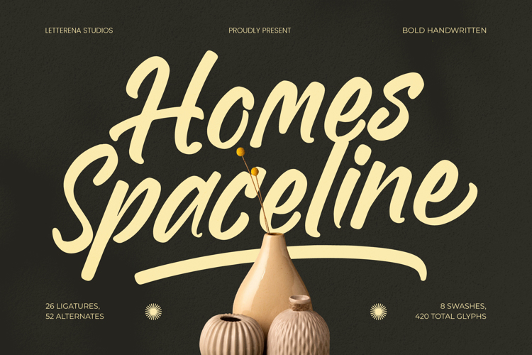 Preview of Homes Spaceline VERSION Font
