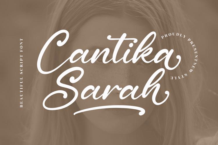 Preview of Cantika Sarah Font