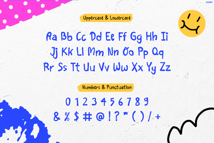 Preview of Mosart Font