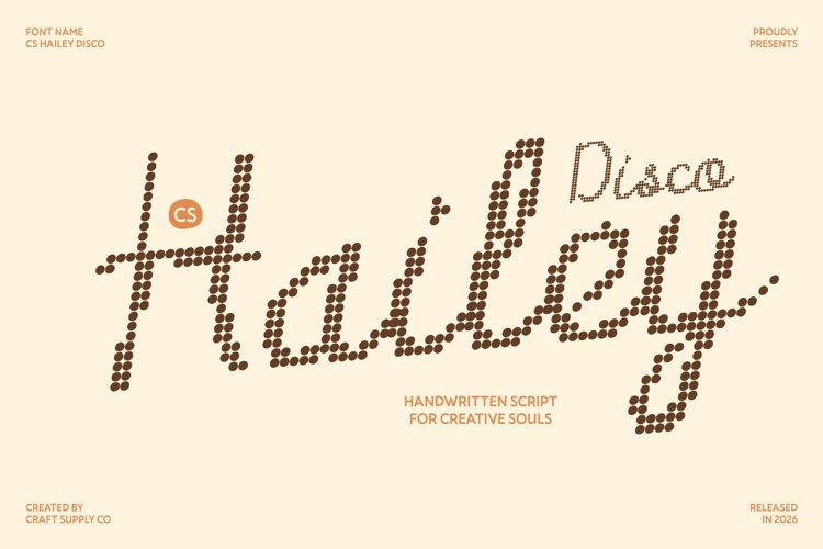 Preview of CS Hailey Disco Font