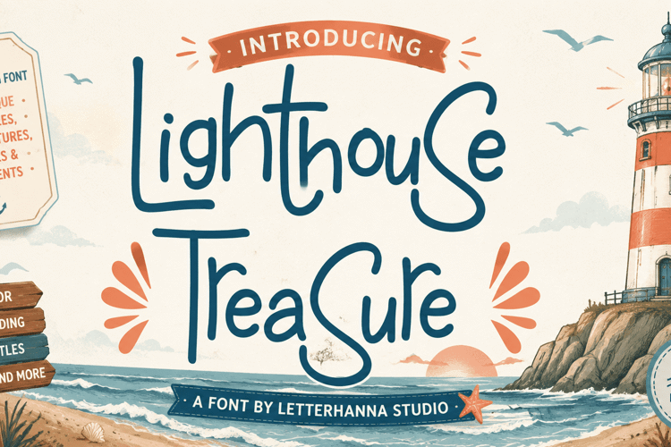 Preview of Lighthouse Treasure Font