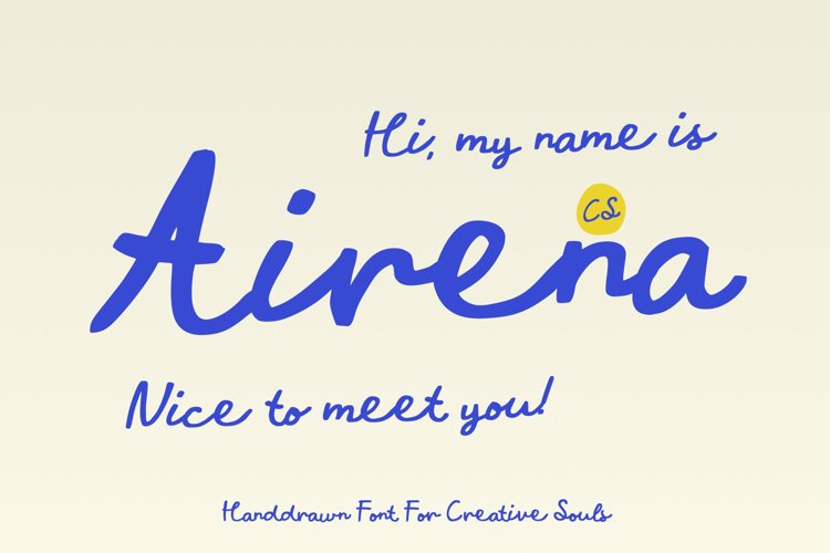 Preview of CS Airena Font