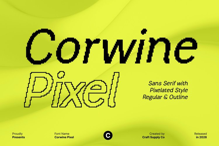 Preview of Corwine Pixel Font