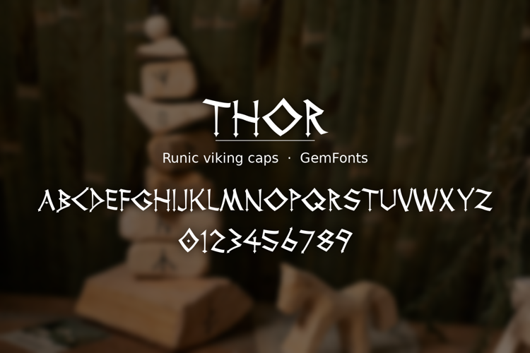 Preview of Thor Font