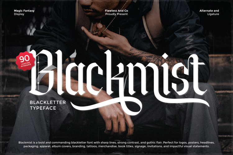 Preview of BLACKMIST Font