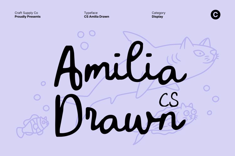 Preview of CS Amilia Drawn Font