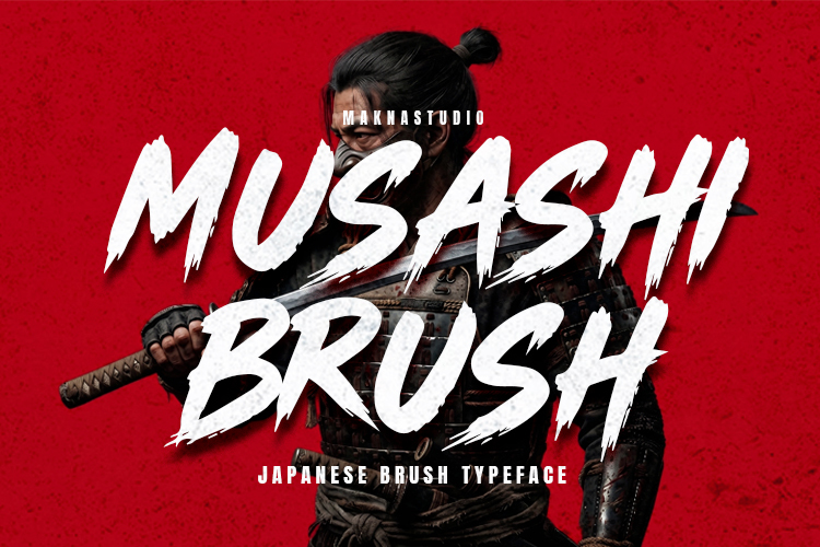 Preview of Musashi Brush Font