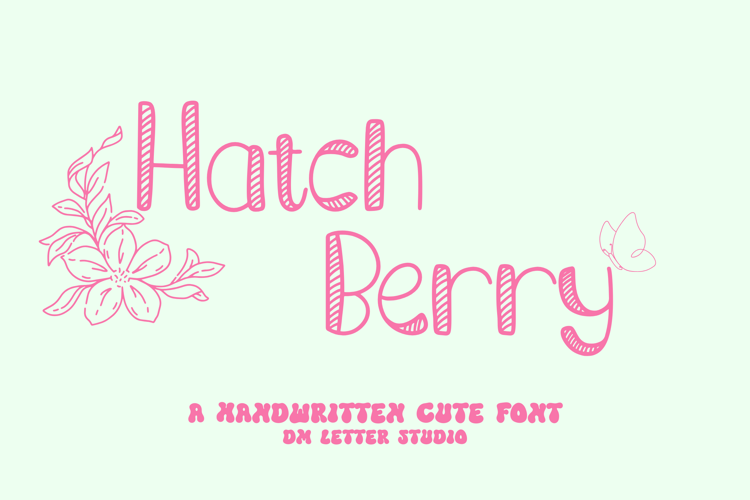 Preview of Hatch Berry Font