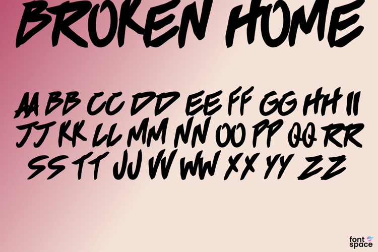 BROKEN HOME Font