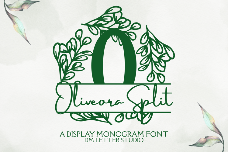 Preview of Oliveora Split Monogram Font