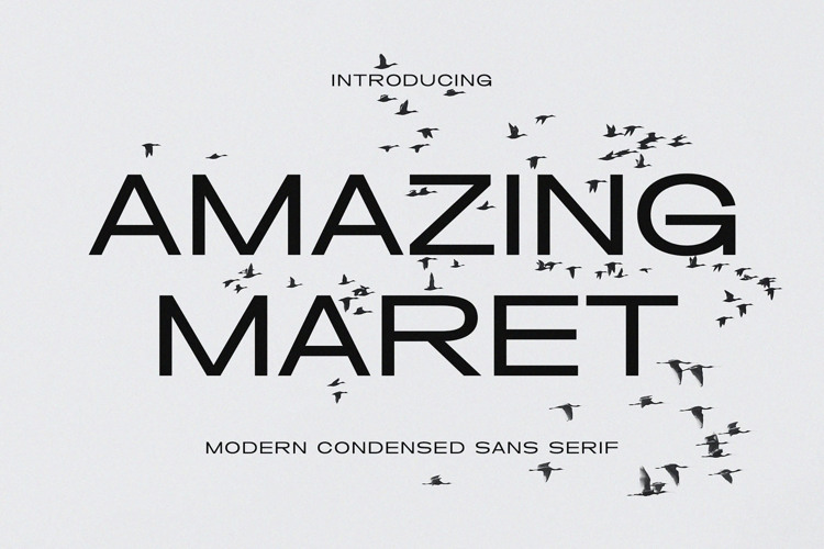 Preview of Amazing Maret Font