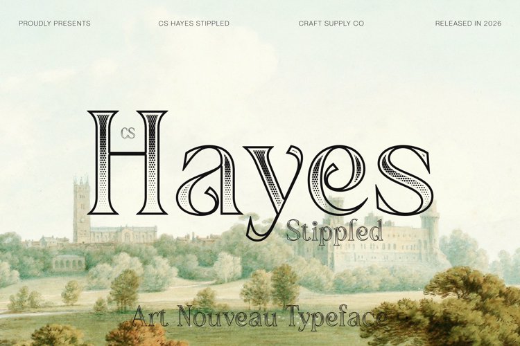 Preview of CS Hayes Stippled Font