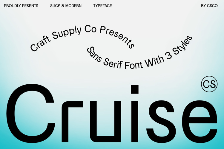 CS Cruise Font | craftsupplyco | FontSpace