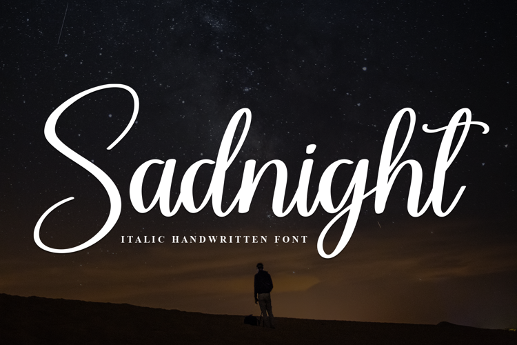Preview of Sadnight Font