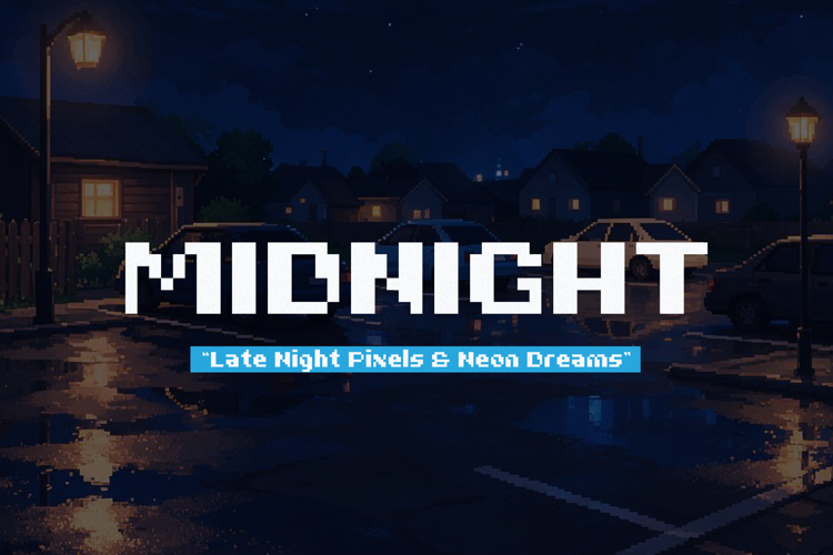 Preview of Rainy Pixelo Font