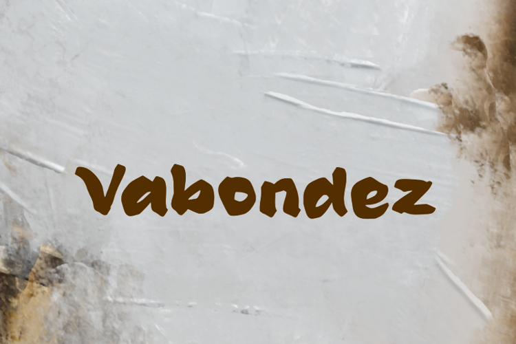 Preview of v Vabondez Font
