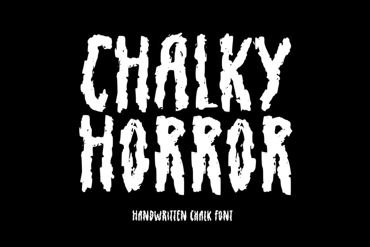 Preview of Chalky Horror Font