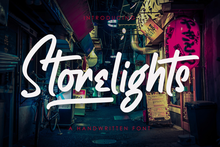 Preview of Storelights Font