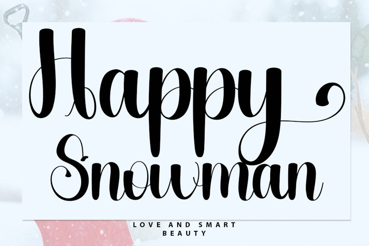 Happy Snowman Font