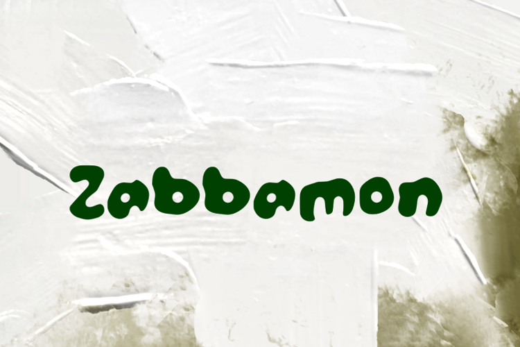Preview of z  Zabbamon Font