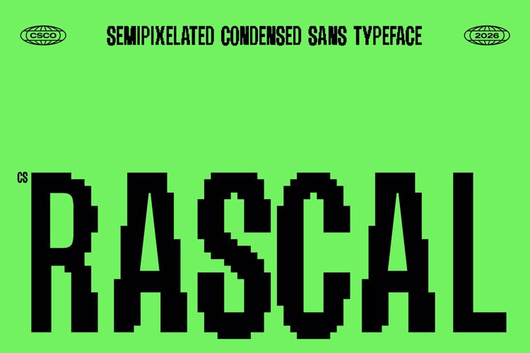 Preview of CS Rascal Semipixel Font