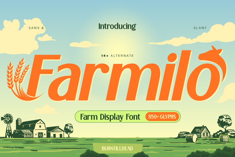 Preview of Farmilo Font