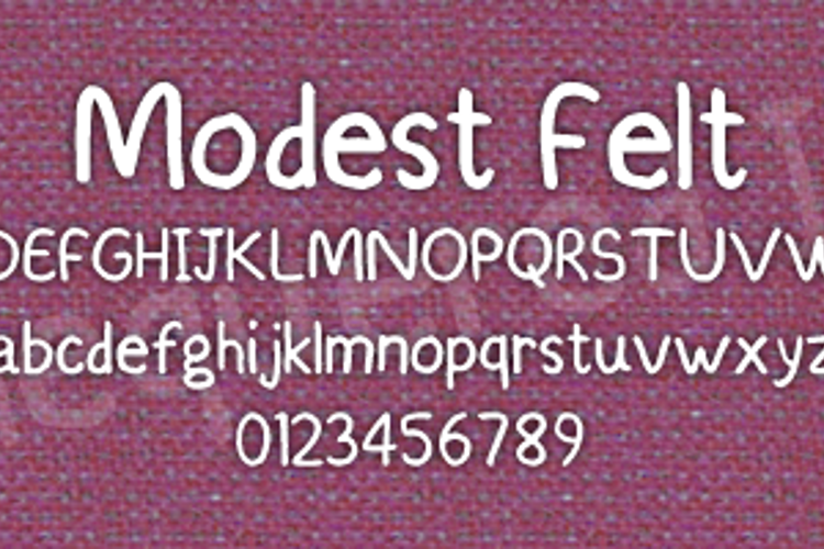Modest Felt Font