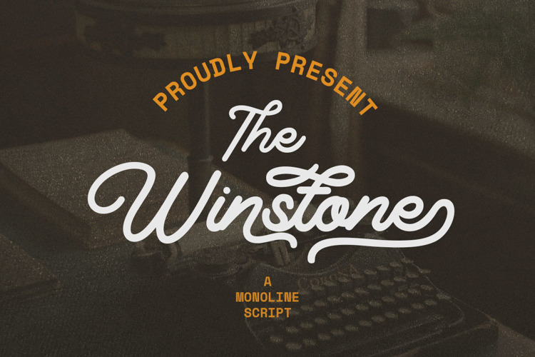 Winstone Monoline Font