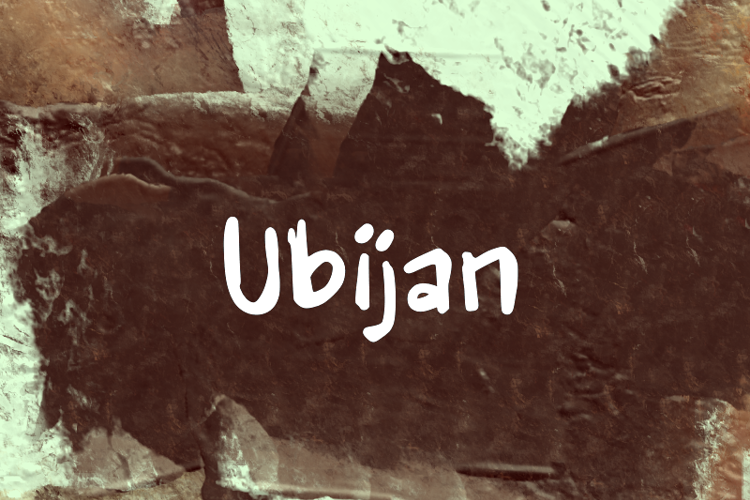 u Ubijan Font