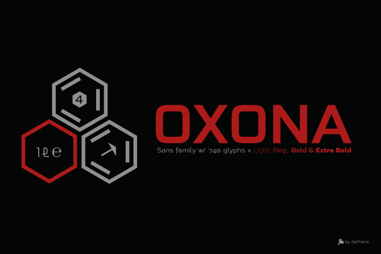 Preview of Oxona Roman Font