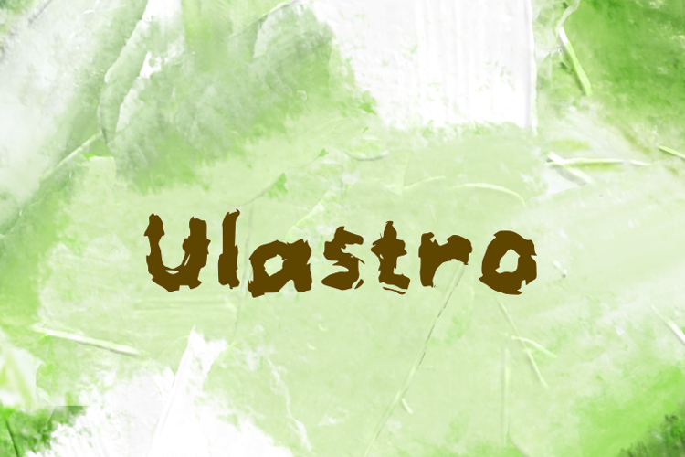 Preview of u Ulastro Font