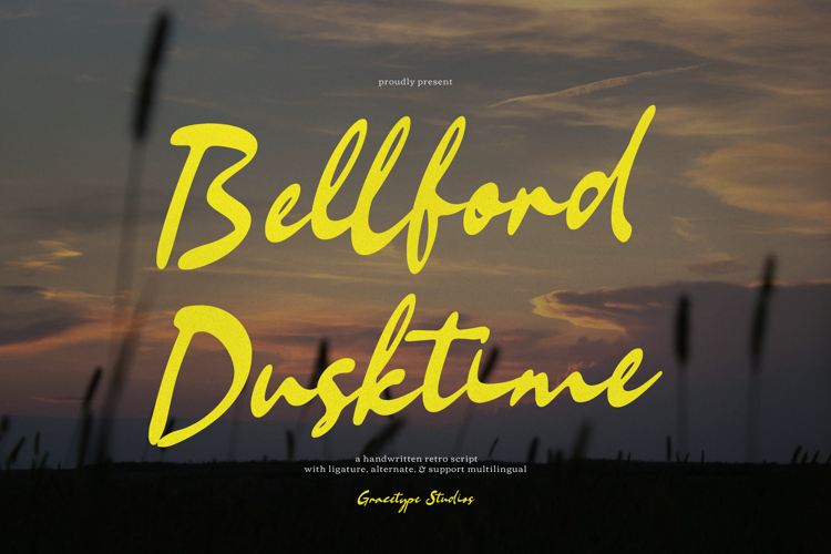 Preview of Bellford Dusktime Font