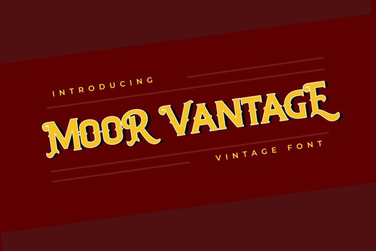Preview of Moor Vantage Texas Cowboy Beer Font